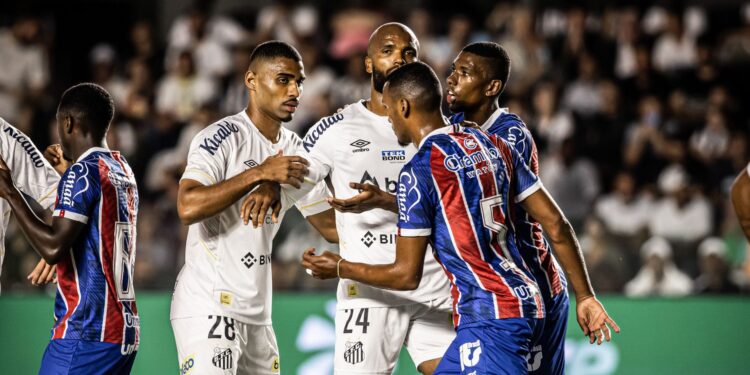 Santos e Bahia se enfrentaram pela ida das oitavas de final da Copa do Brasil (Crédito: Raul Baretta/ Santos/ Flickr)
