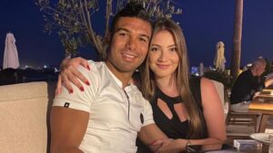 Casemiro ao lado da esposa, Anna Mariana (Crédito: Reprodução/Instagram)