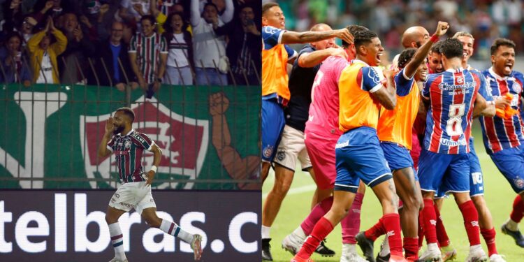 Fluminense e Bahia pelo Brasileirão (Crédito: Getty Images / Flickr Bahia / Felipe Oliveira)