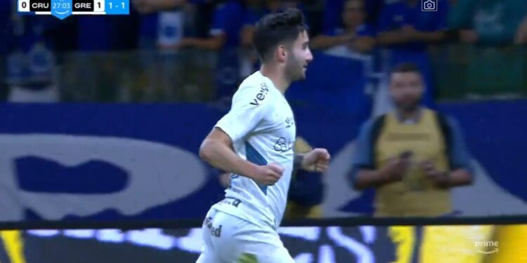 Grêmio vence o Cruzeiro fora de casa e se classifica na Copa do Brasil (Crédito: Reprodução / Prime Video)