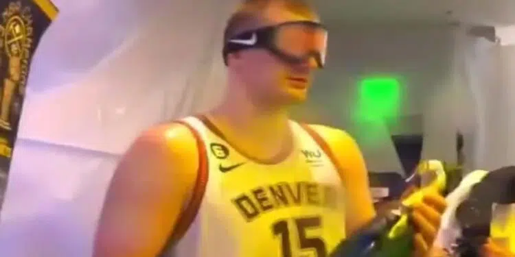 Nikola Jokic e Jimmy Butler viraram memes após o jogo entre Nuggets x Heat (Crédito: Reprodução / Twitter)