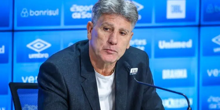 Renato Gaúcho defendeu o seu trabalho no Grêmio após receber críticas sobre os atletas de base (Crédito: Lucas Uebel / Grêmio)