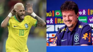 Fernando Diniz, técnico interino da seleção brasileira, elogiou Neymar Jr. (Crédito: Divulgação Lucas Figueiredo e Rodrigo Ferreira / CBF)