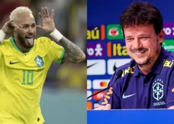 Fernando Diniz, técnico interino da seleção brasileira, elogiou Neymar Jr. (Crédito: Divulgação Lucas Figueiredo e Rodrigo Ferreira / CBF)