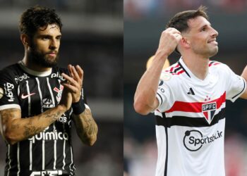 Yuri Alberto e Calleri duelarão em Corinthians x São Paulo (Crédito: Getty Images/Paulo Pinto/São Paulo FC/Flickr)