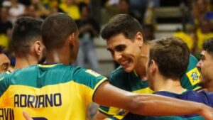 Brasil x Chile agita o torneio masculino de vôlei (Crédito: Reprodução / Instagram)