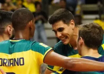 Brasil x Chile agita o torneio masculino de vôlei (Crédito: Reprodução / Instagram)