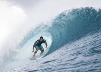 Gabriel Medina foi vice-campeão em Teahupoo (Crédito: GettyImages)