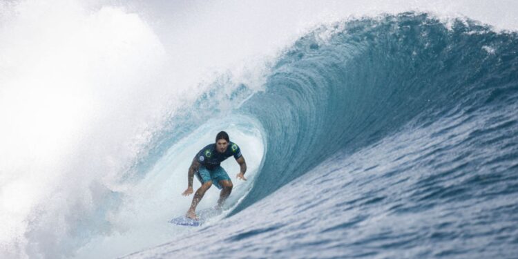 Gabriel Medina foi vice-campeão em Teahupoo (Crédito: GettyImages)