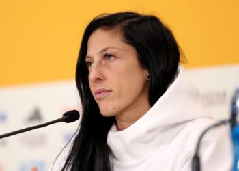 Através de sindicato, atacante da Espanha Jenni Hermoso se pronuncia, reafirma que não houve consentimento no beijo de Luis Rubiales e revela que não jogará mais pela seleção caso dirigentes sigam em seus cargos (Crédito: GettyImages)