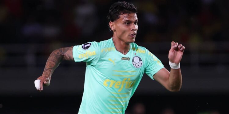 Richard Ríos, do Palmeiras (Crédito: Cesar Greco/SE Palmeiras/Flickr)