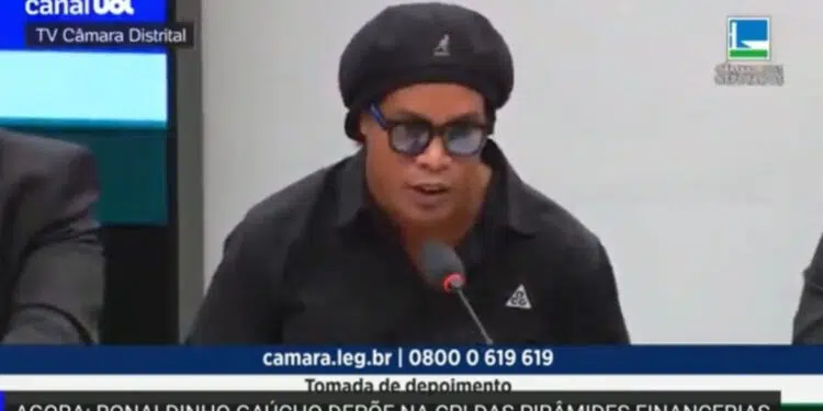 Ronaldinho Gaúcho é alvo da CPI das Pirâmides Financeiras (Crédito: Reprodução/Youtube)