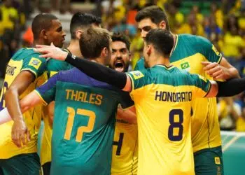 Argentina vence Brasil na final do Sul-Americano de Vôlei (Crédito: Mauricio Val / FVImagem / CBV)
