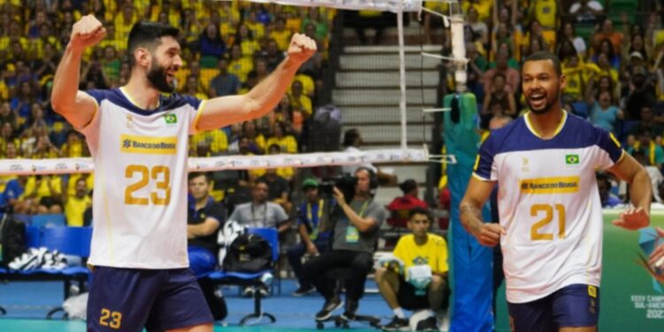 Brasil segue com 100% de aproveitamento no Sul-Americano (Crédito: Mauricio Val / FVImagem / CBV)