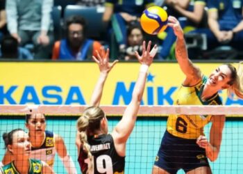 Vôlei: Brasil volta a vencer, bate Bélgica e segue vivo no Pré-Olímico (Crédito: Reprodução / CBV)
