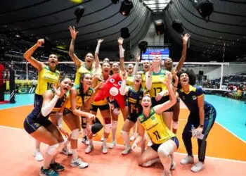 Vôlei: Brasil bate o Japão e garante vaga nos Jogos Olímpicos de Paris (Crédito: Reprodução / CBV)