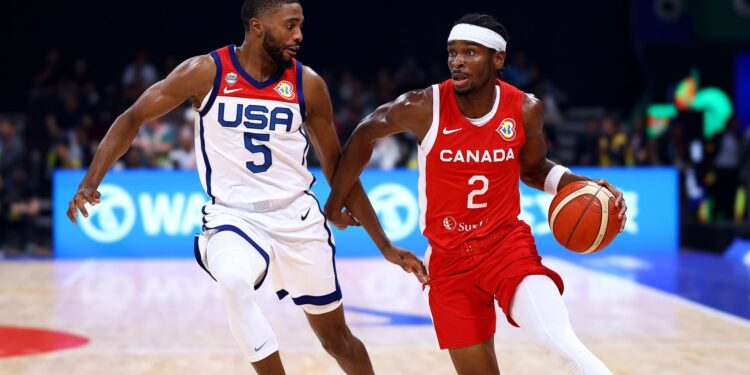 Canadá vence Estados Unidos na Copa do Mundo de Basquete (Crédito: Getty Images)
