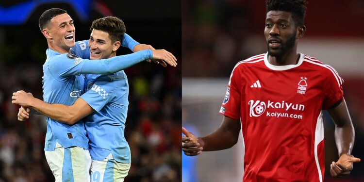 Manchester City x Nottingham Forest será definido na Premier League 2023/2024 (Crédito: Getty Images)
