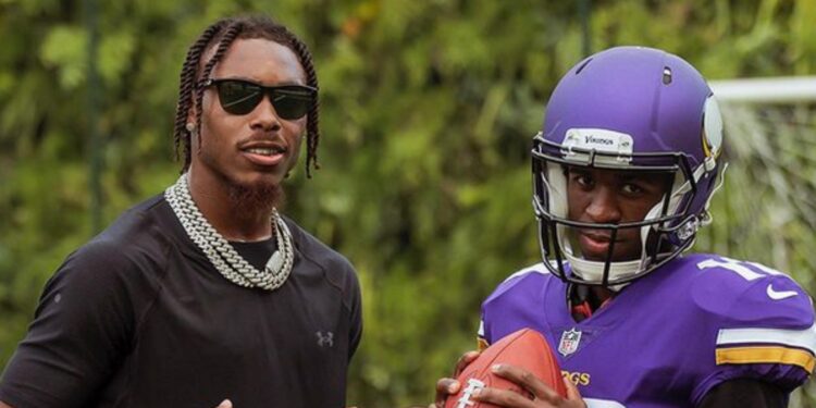 Vinicius Junior e Justin Jefferson (Crédito: Reprodução / Instagram)