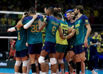 Brasil entra em quadra novamente neste sábado, 07 (Crédito: Getty Images)
