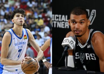 Chet Holmgren e Victor Wembanyama (Crédito: Getty Images)