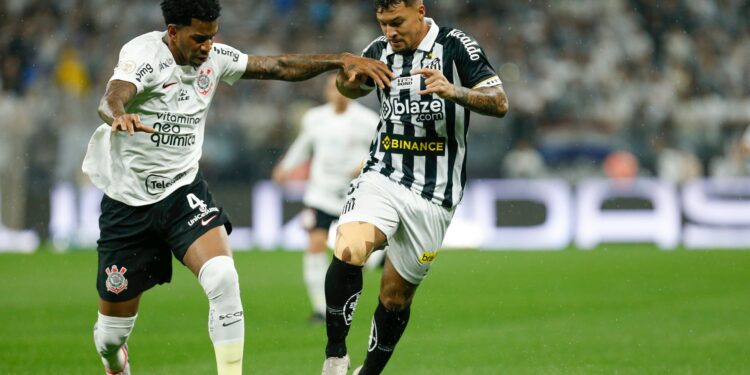 Corinthians e Santos no Brasileirão (Crédito: Getty Images)