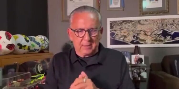 Galvão Bueno perdeu a paciência com a Seleção Brasileira (Crédito: Reprodução)