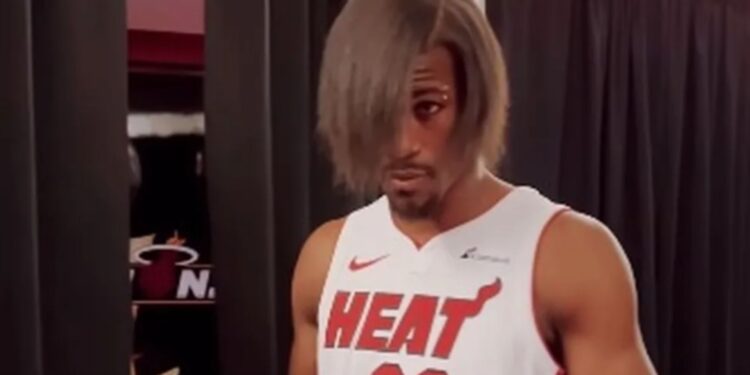 Jimmy Butler surpreende com novo cabelo em Media Day (Crédito: Reprodução Instagram)