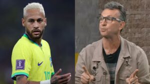 Neto pede desculpas por fala polêmica sobre Neymar, mas cutuca jogador (Crédito: Getty Images - Reprodução / Band)