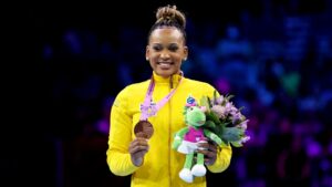 Rebeca Andrade faz história no Mundial (Crédito: Getty Images)