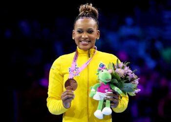 Rebeca Andrade faz história no Mundial (Crédito: Getty Images)