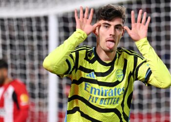 Arsenal contra o Brentford (Crédito: Getty Images)