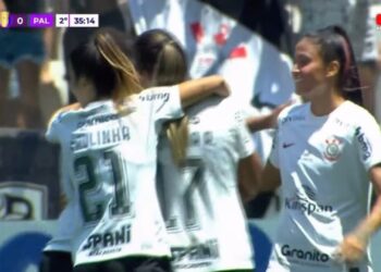 Corinthians faz 8 a 0 no Palmeiras e vai à final do Paulistão Feminino (Crédito: Transmissão)