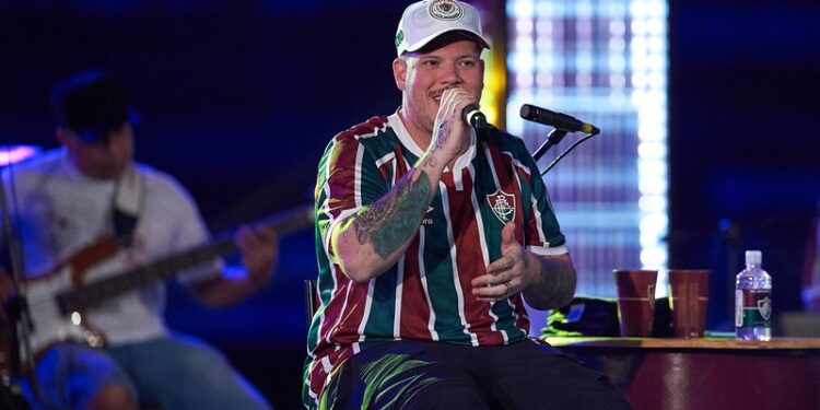 Ferrugem durante evento flu fest 2020 (Crédito: Armando Paiva/FFC)