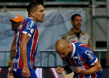 Bahia bate Atlético-MG em casa e escapa do rebaixamento (Crédito: Felipe Oliveira / EC Bahia)