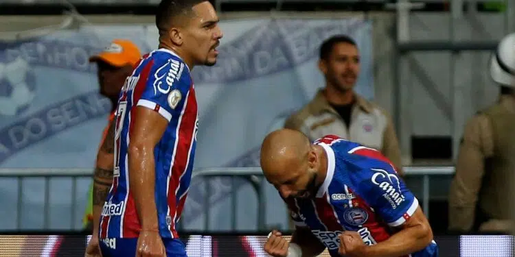 Bahia bate Atlético-MG em casa e escapa do rebaixamento (Crédito: Felipe Oliveira / EC Bahia)