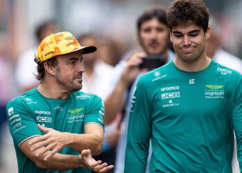 Fernando Alonso elogia seu companheiro de equipe Lance Stroll (Crédito: Foto: Divulgação F1)