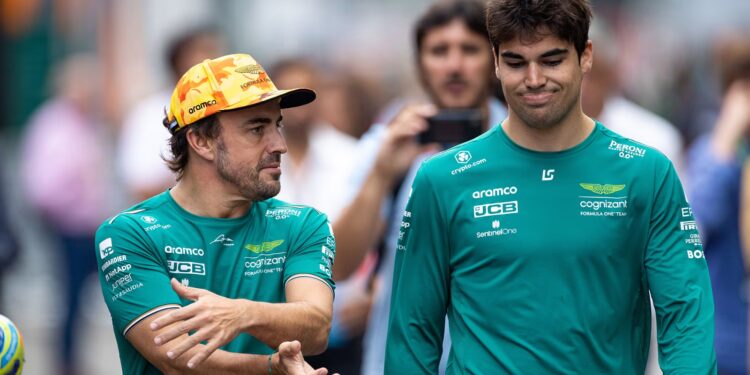 Fernando Alonso elogia seu companheiro de equipe Lance Stroll (Crédito: Foto: Divulgação F1)