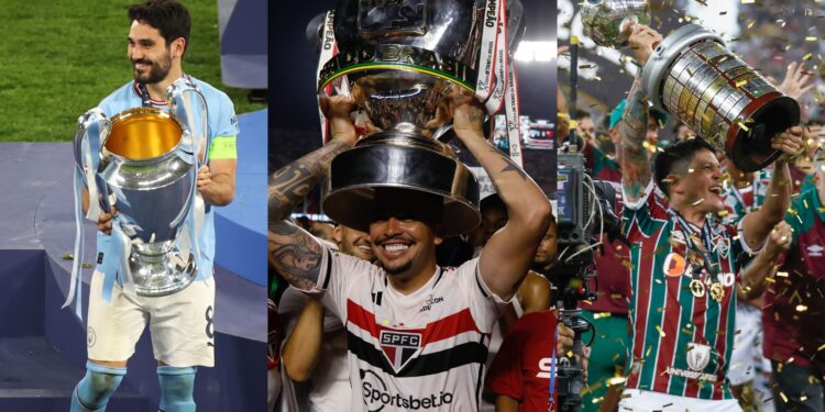 Manchester City, São Paulo e Fluminense fizeram história em 2023 (Crédito: Getty Images)