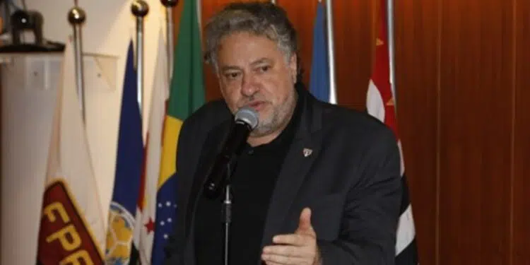 Julio Casares, presidente reeleito do São Paulo (Crédito: Rubens Chiri/São Paulo FC/Flickr)
