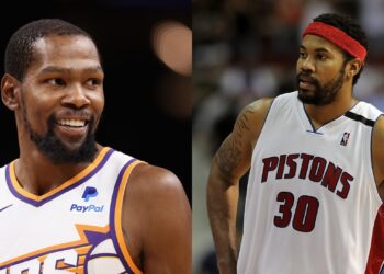 Rasheed Wallace / Kevin Durant (Crédito: Getty Images)