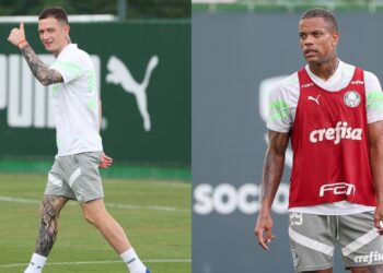 Aníbal Moreno e Caio Paulista (Crédito: Fabio Menotti / Palmeiras / Flickr)