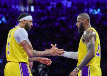 LeBron James e Anthony Davis (Crédito: Getty Images)