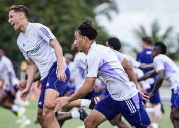 Treino no Cruzeiro na Toca da Raposa 2 (Crédito: Gustavo Aleixo/Cruzeiro/Flickr)