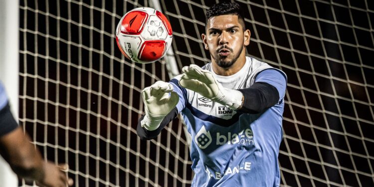 João Paulo, goleiro do Santos (Crédito: Raul Baretta/Santos FC/Flickr)