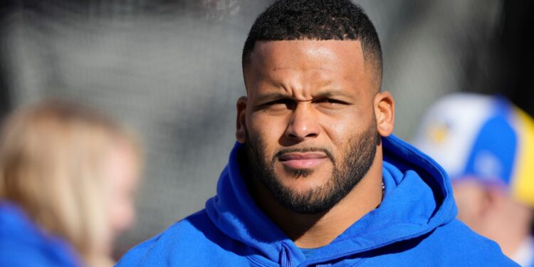 Aaron Donald, do Los Angeles Rams, anuncia aposentadoria da NFL (Crédito: Getty Images)