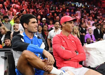 Rafael Nadal e Carlos Alcaraz (Crédito: Getty Images)
