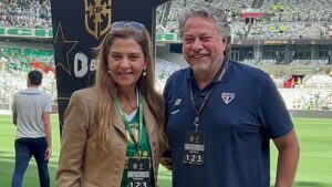 Leila Pereira e Julio Casares (Crédito: Reprodução/Twitter)