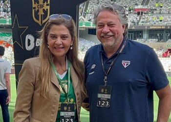 Leila Pereira e Julio Casares (Crédito: Reprodução/Twitter)