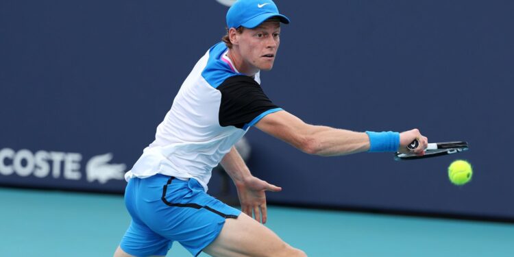 Jannik Sinner no Miami Open (Crédito: Getty Images)